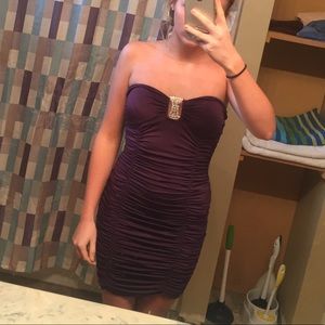 Purple body con dress!
